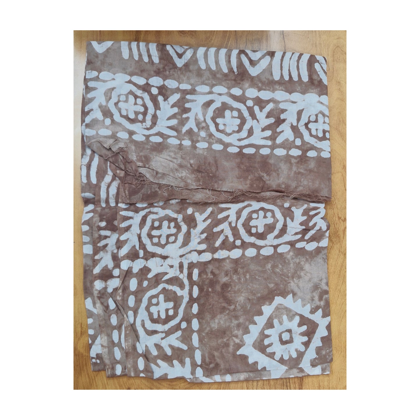 Mocha Brown Batik Print Churidar Set