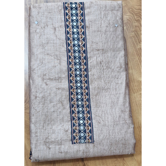 Ethereal Taupe Mirror-Work Churidar Set