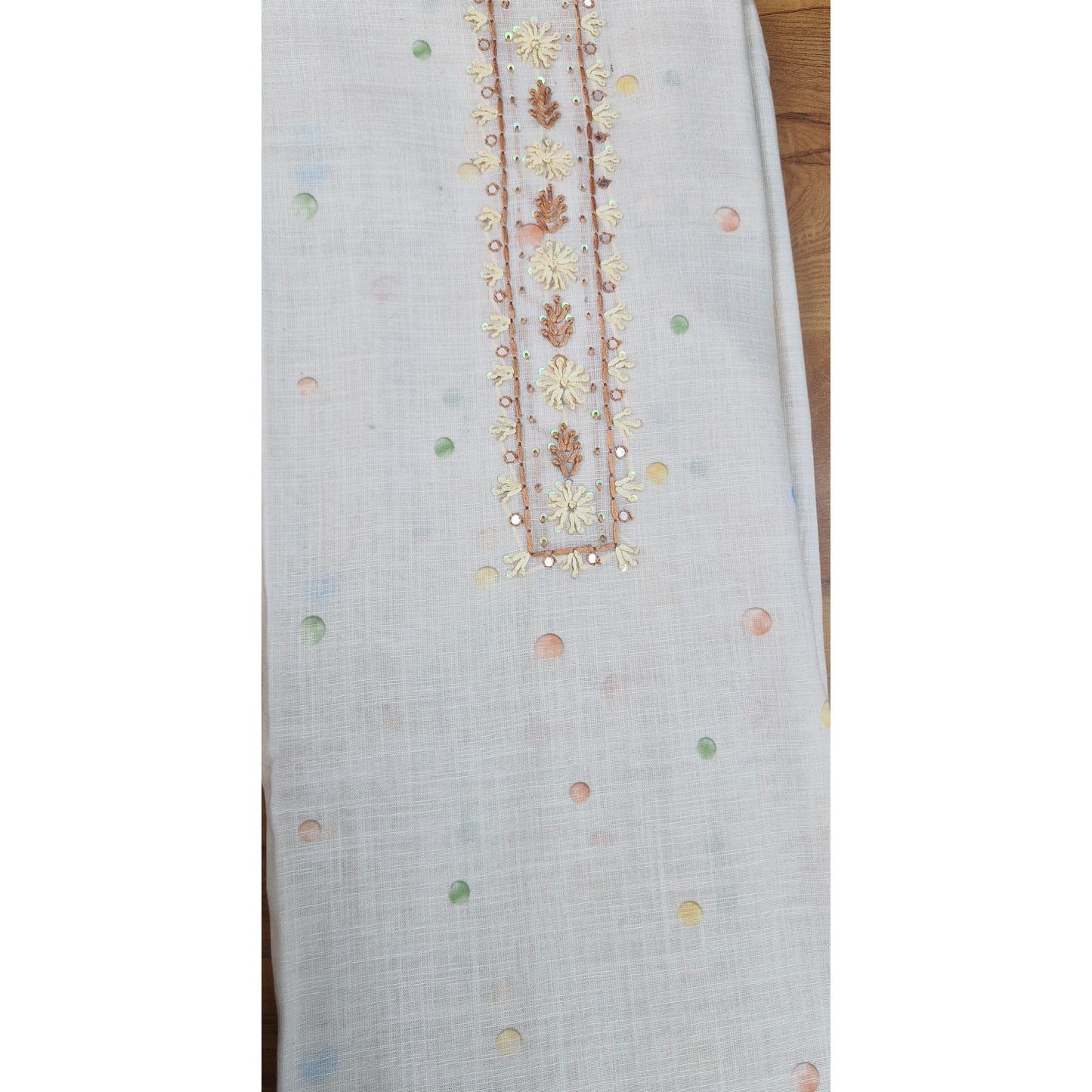 Off-White Autumn Bloom Chridhar Set