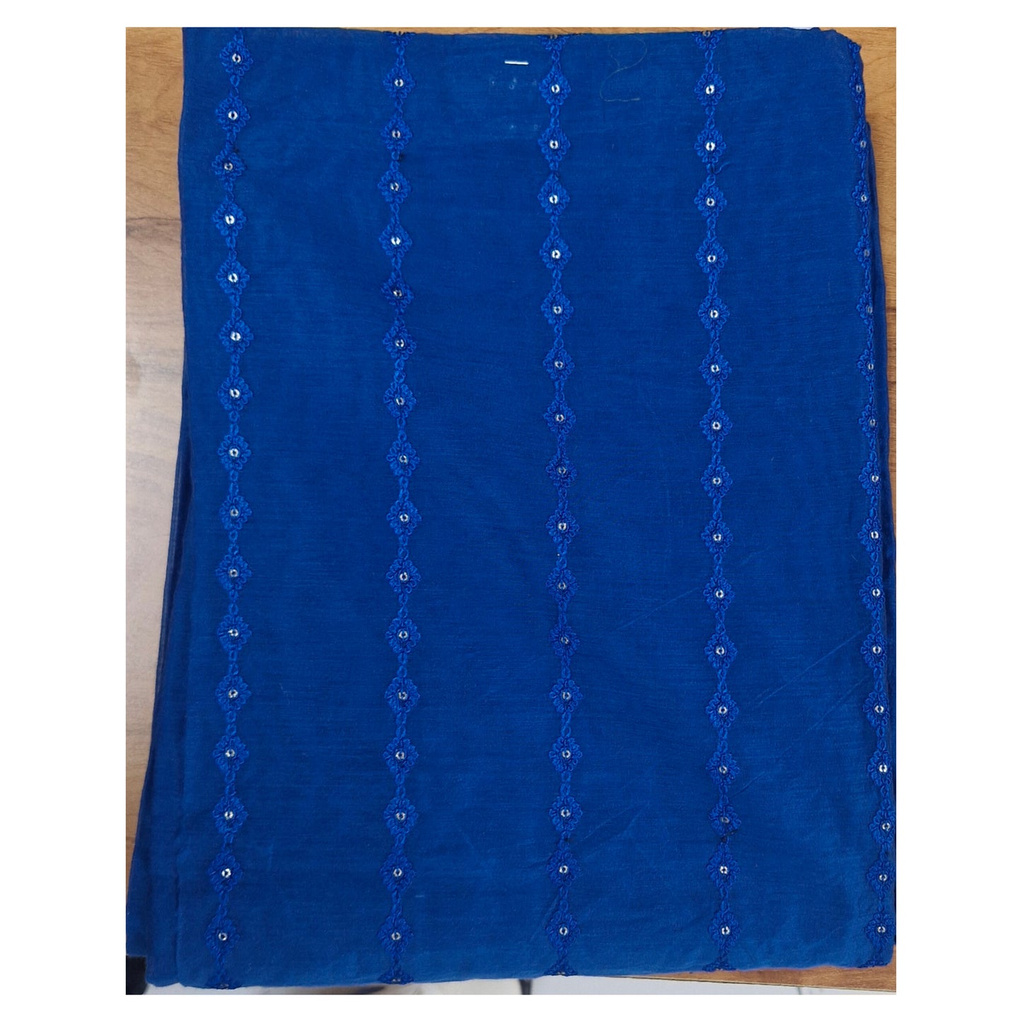 Royal Blue Embroidered Churidhar Set