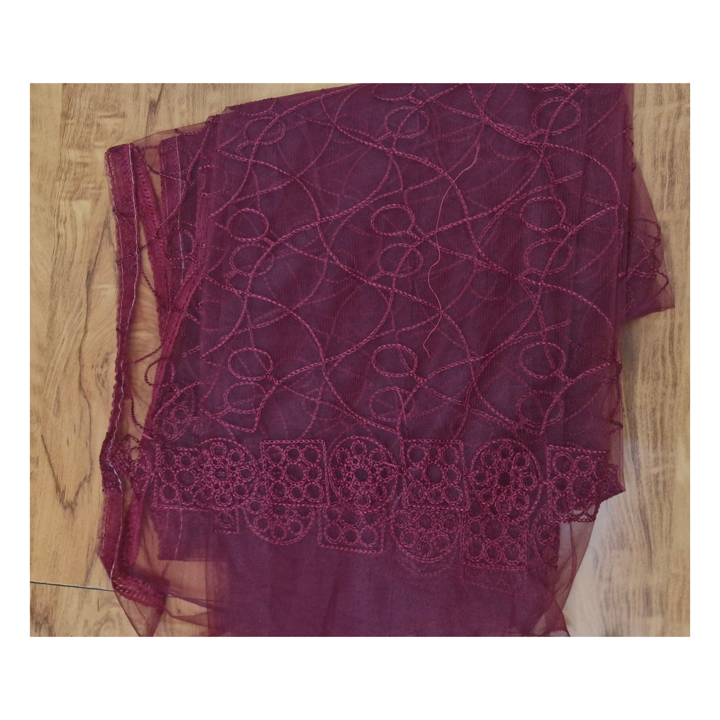 Rose Pink & Maroon Embroidered Churidar Suit