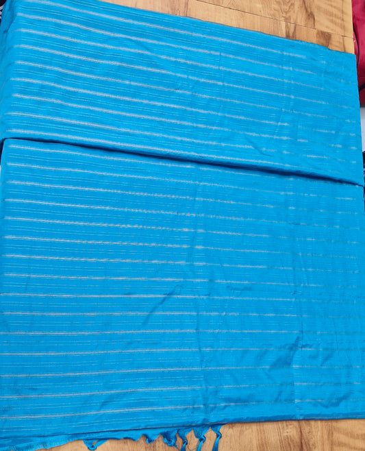 The Celestial Azure Kanchipuram Silk