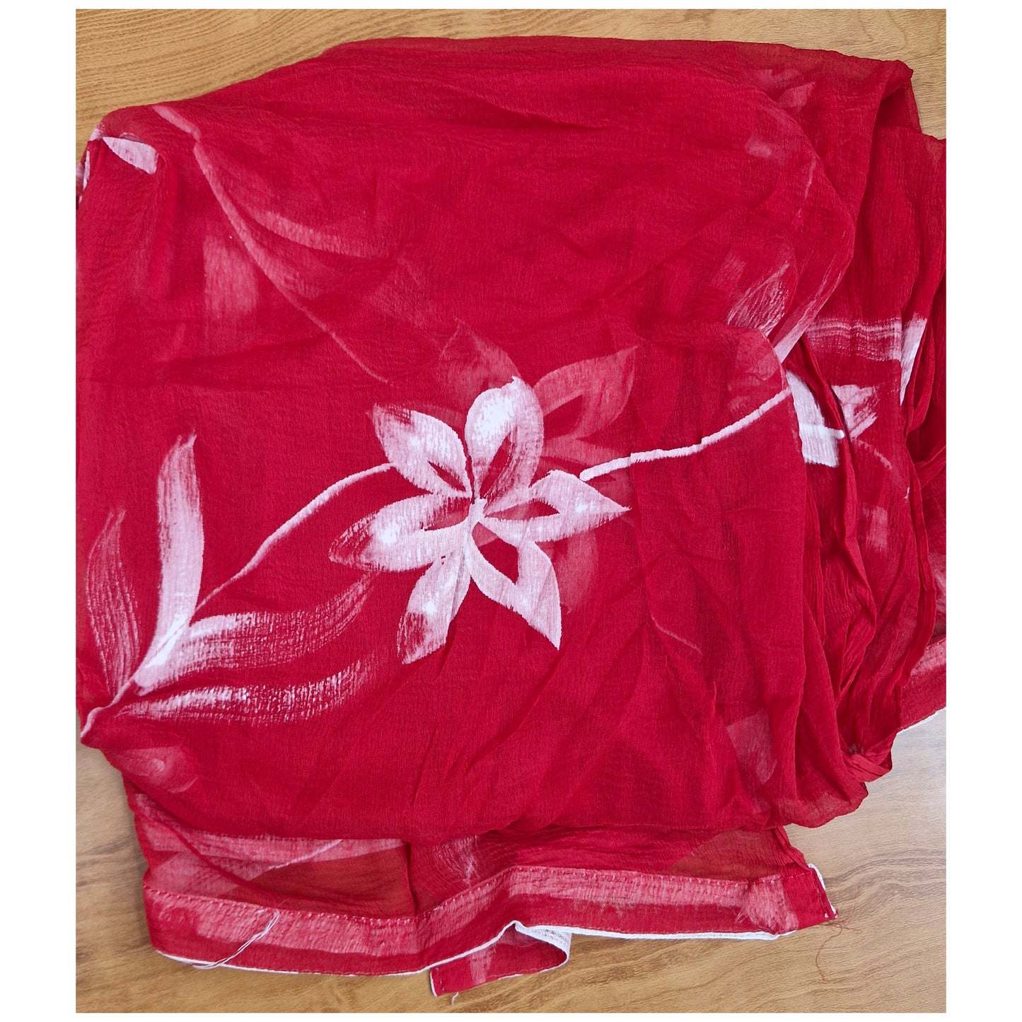Crimson Red Chikankar Churidar Set