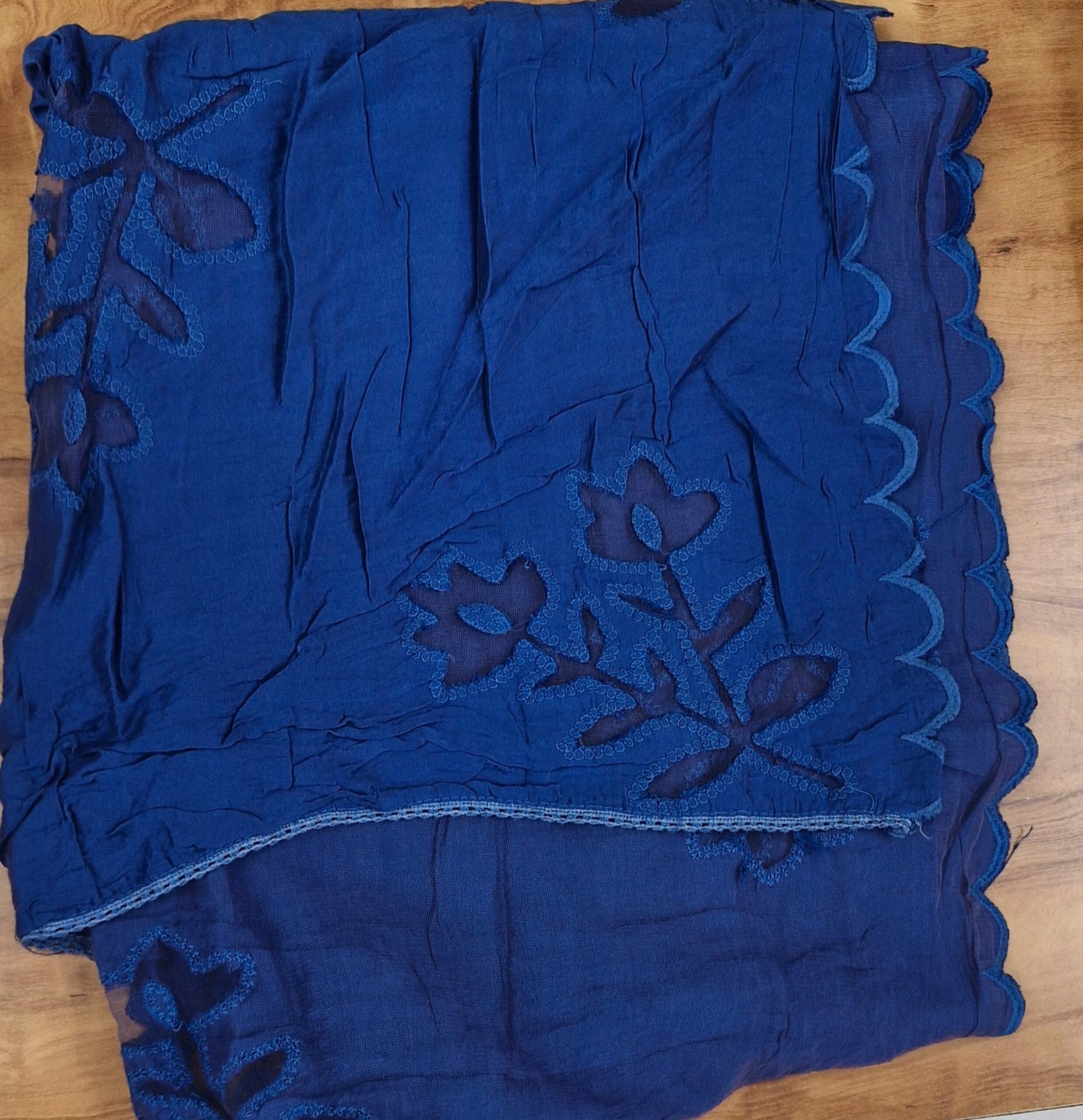 Royal Blue Embroidered Churidhar Set